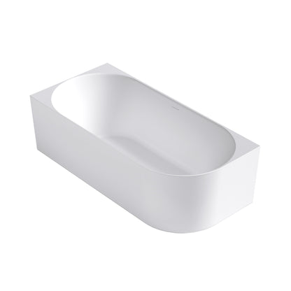 Attica Celine 1700 Matte White Left Corner Bath with Overflow