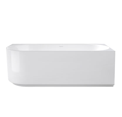 Attica Celine 1700 Gloss White Right Corner Bath with Overflow