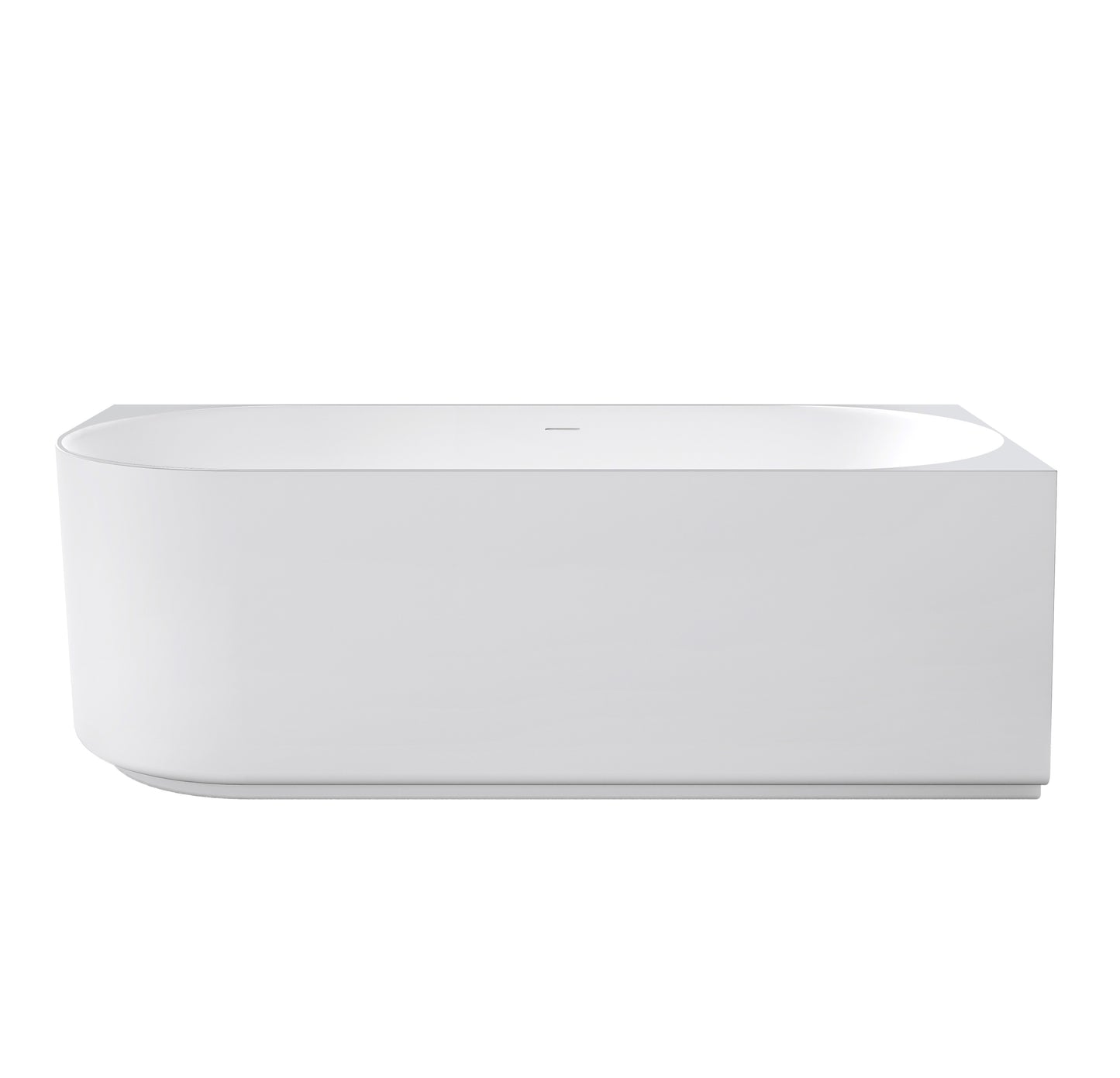 Attica Celine 1700 Matte White Right Corner Bath with Overflow
