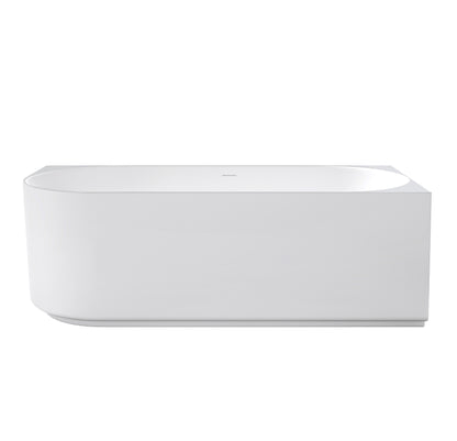 Attica Celine 1700 Matte White Right Corner Bath with Overflow