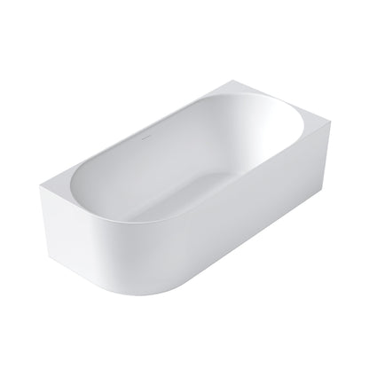 Attica Celine 1700 Matte White Right Corner Bath with Overflow