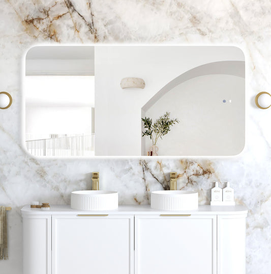 LED Newport 1500x750 Frameless Mirror Back Lit