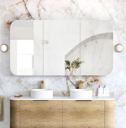 Newport 1500x750 Natural Oak Shaving Cabinet