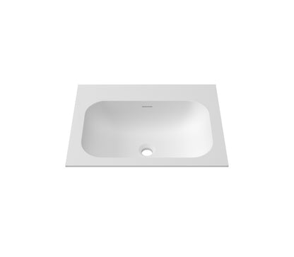 Chloe 600x467 Silk Matte White Top with Basin