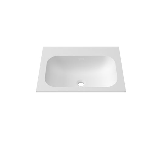 Chloe 600x467 Silk Matte White Top with Basin