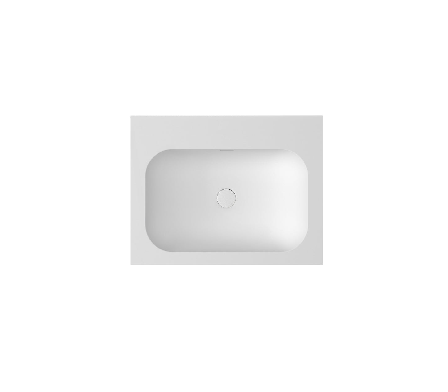 Chloe 600x467 Silk Matte White Top with Basin