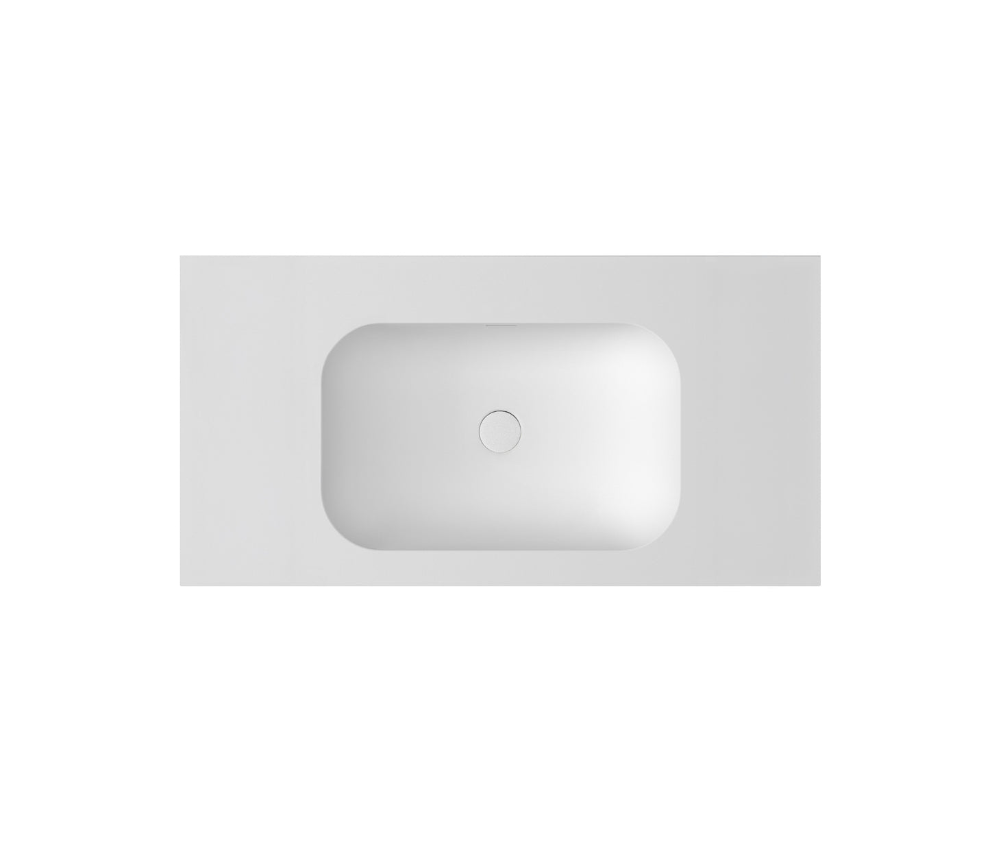 Chloe 900x467 Silk Matte White Top with Basin