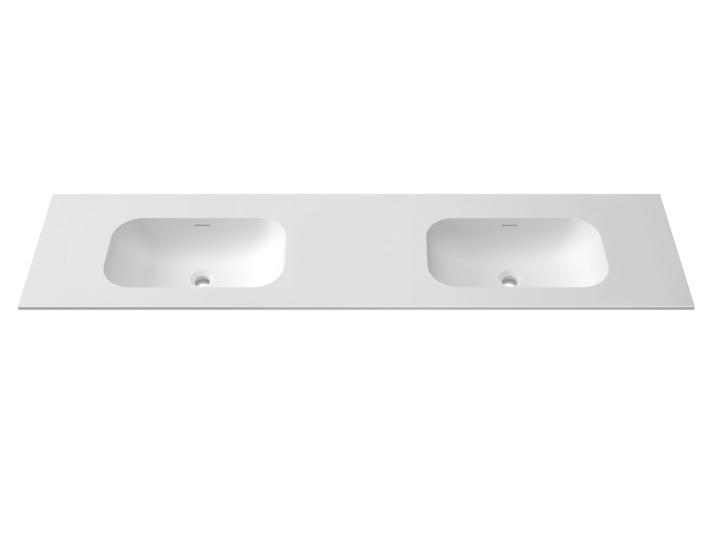 Chloe 1800x467 Silk Matte White Top with Basin