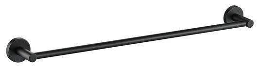 Otus Round Single Towel Rail 750mm - Matt Black