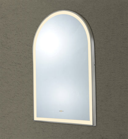 600mm Aura Iron Framed LED Mirror - Gun Metal