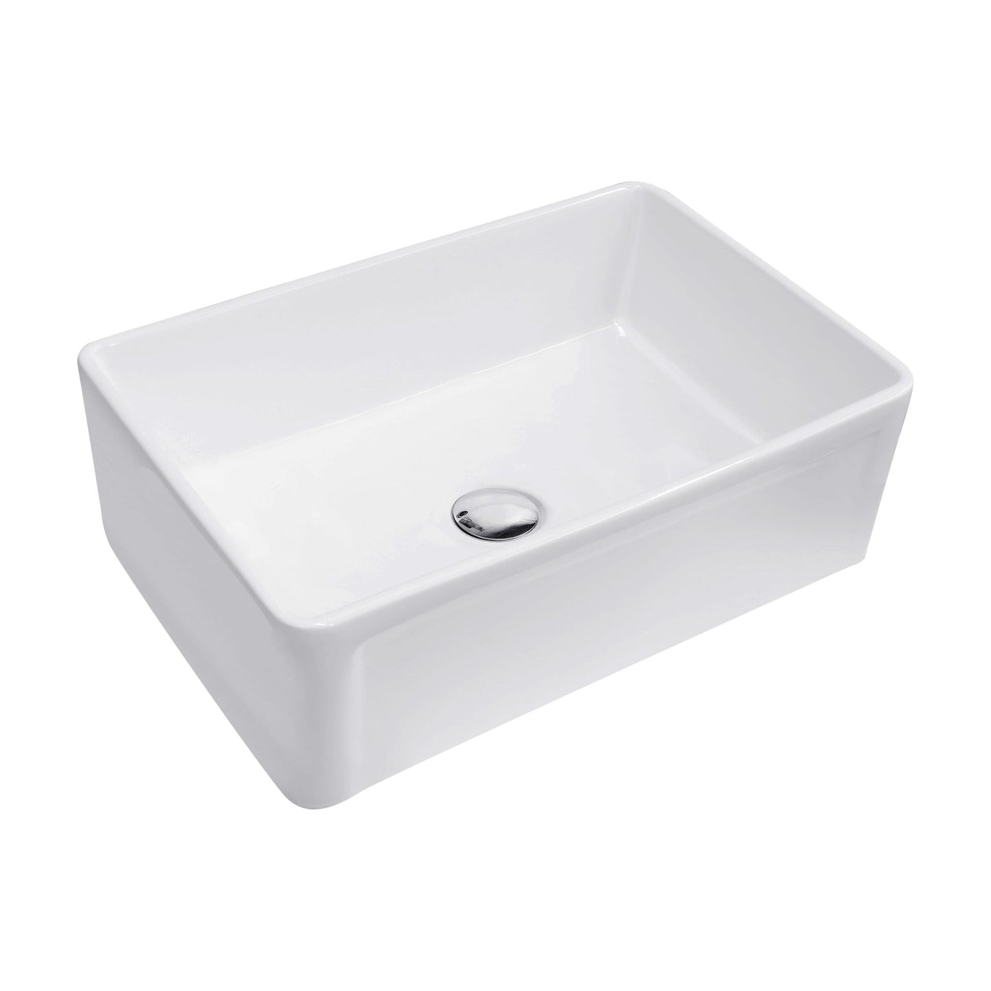 Fermentale Ceramic Kitchen Sink - Single   Bowl - Gloss White - 770x515x250mm