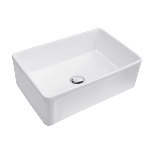 Fermentale Ceramic Kitchen Sink - Single   Bowl - Gloss White - 770x515x250mm