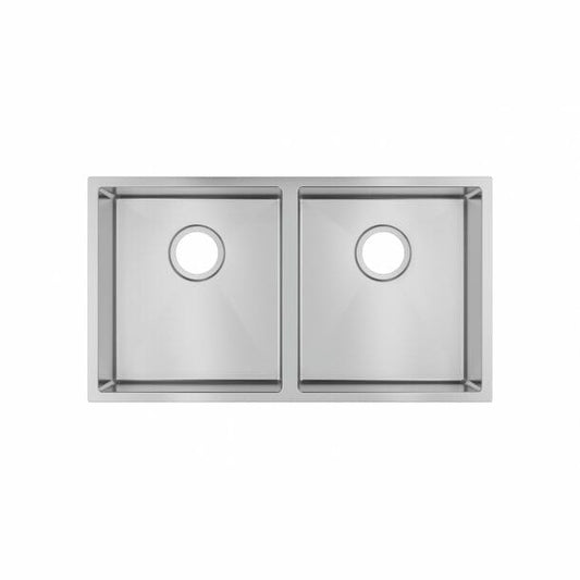 1.2mm Handmade Top/Undermount Double  Bowls Kitchen Sink - 820x457x230mm
