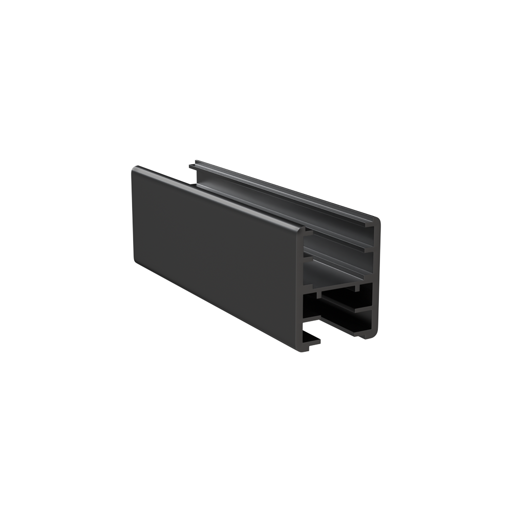 Al 13+18 mm Uni channel-3.6mt Black - 1 Piece