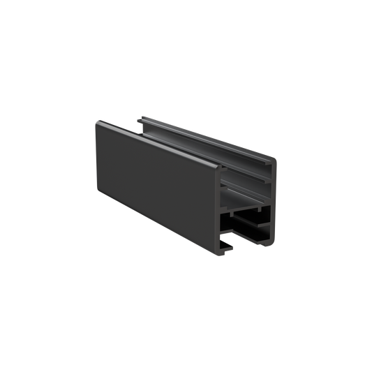 Al 13+18 mm Uni channel-3.6mt Black - 1 Piece