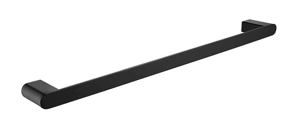 Supra Single Towel Rail - 350mm  -    Black