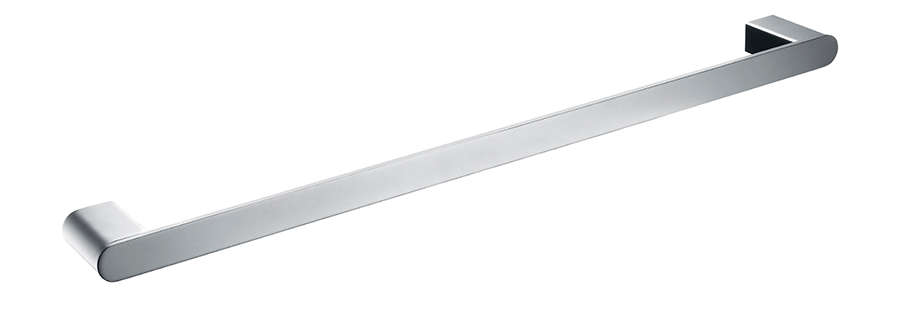 Supra Single Towel Rail - 800mm - Brushed Gold