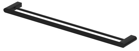 Supra Double Towel Rail - 600mm - Black