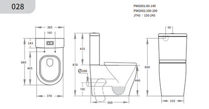 Zeus Tornado Rimless Back-to-Wall Toilet Suite - Gloss White