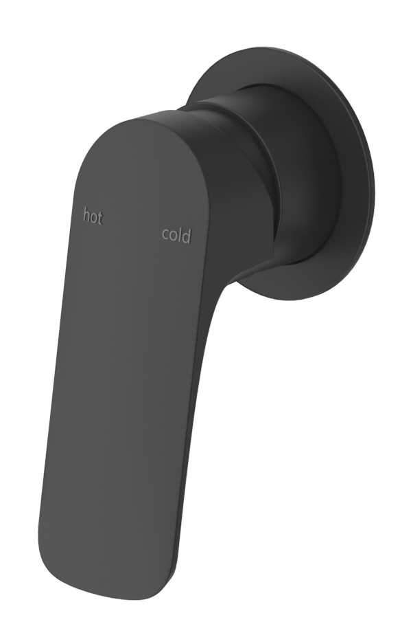 Kaza Shower Mixer - Round - TRIM KIT - Black