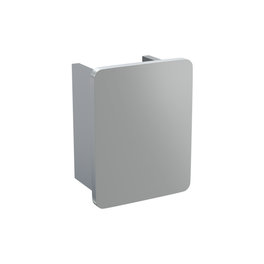 13mm End Cap in Aluminium - 8 piece pack