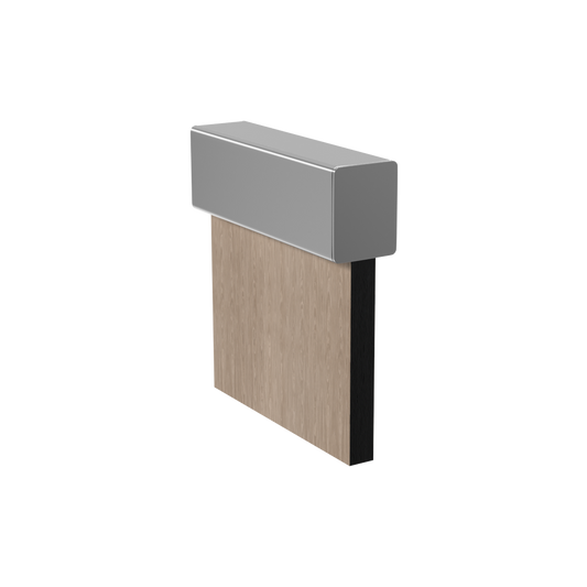 Alum End Cap Suit Uni Channel - 1 Piece