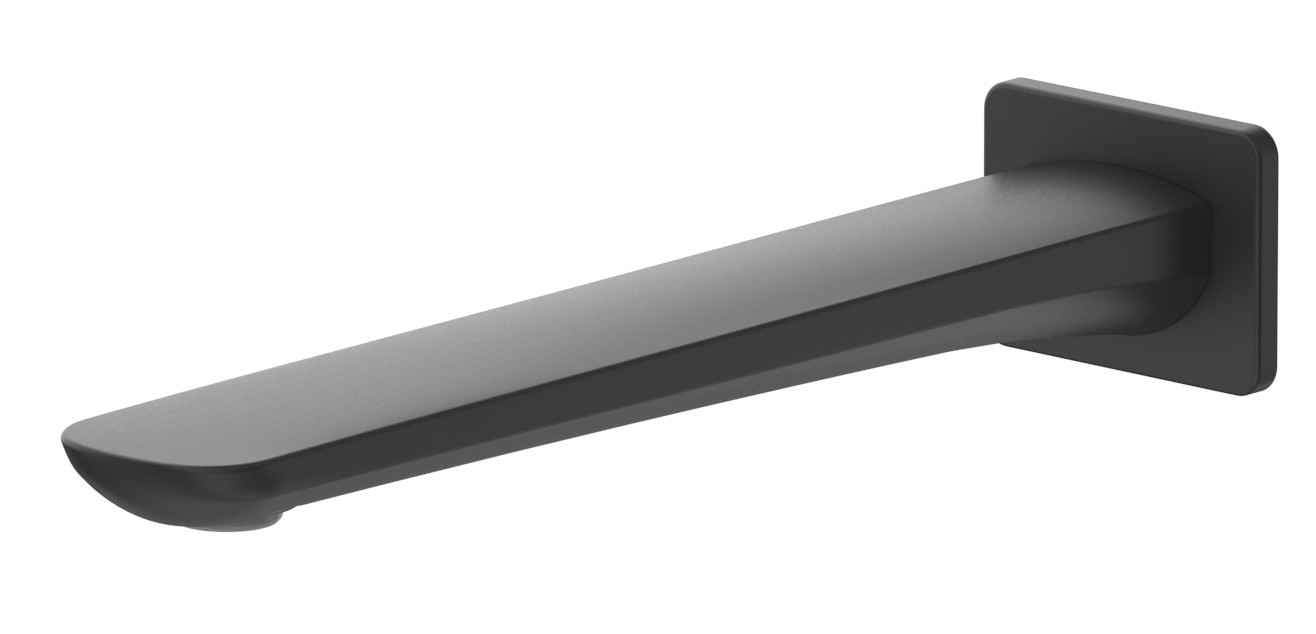 Kaza Bath Spout - 220mm - Black