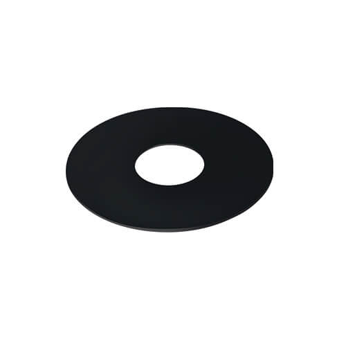Tilers Mistake Round 90mm with 30mm hole Matte Black - Matte Black