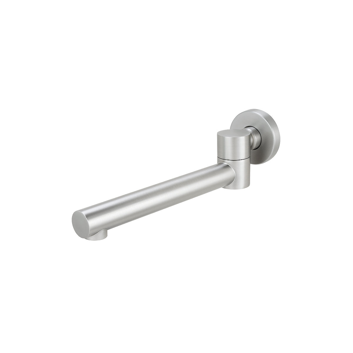 Round Brushed Nickel Bathtub/Basin Swivel Wall Spout