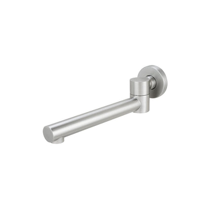 Round Brushed Nickel Bathtub/Basin Swivel Wall Spout