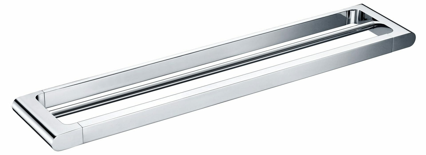 Kara Double Towel Rail 600mm - Chrome