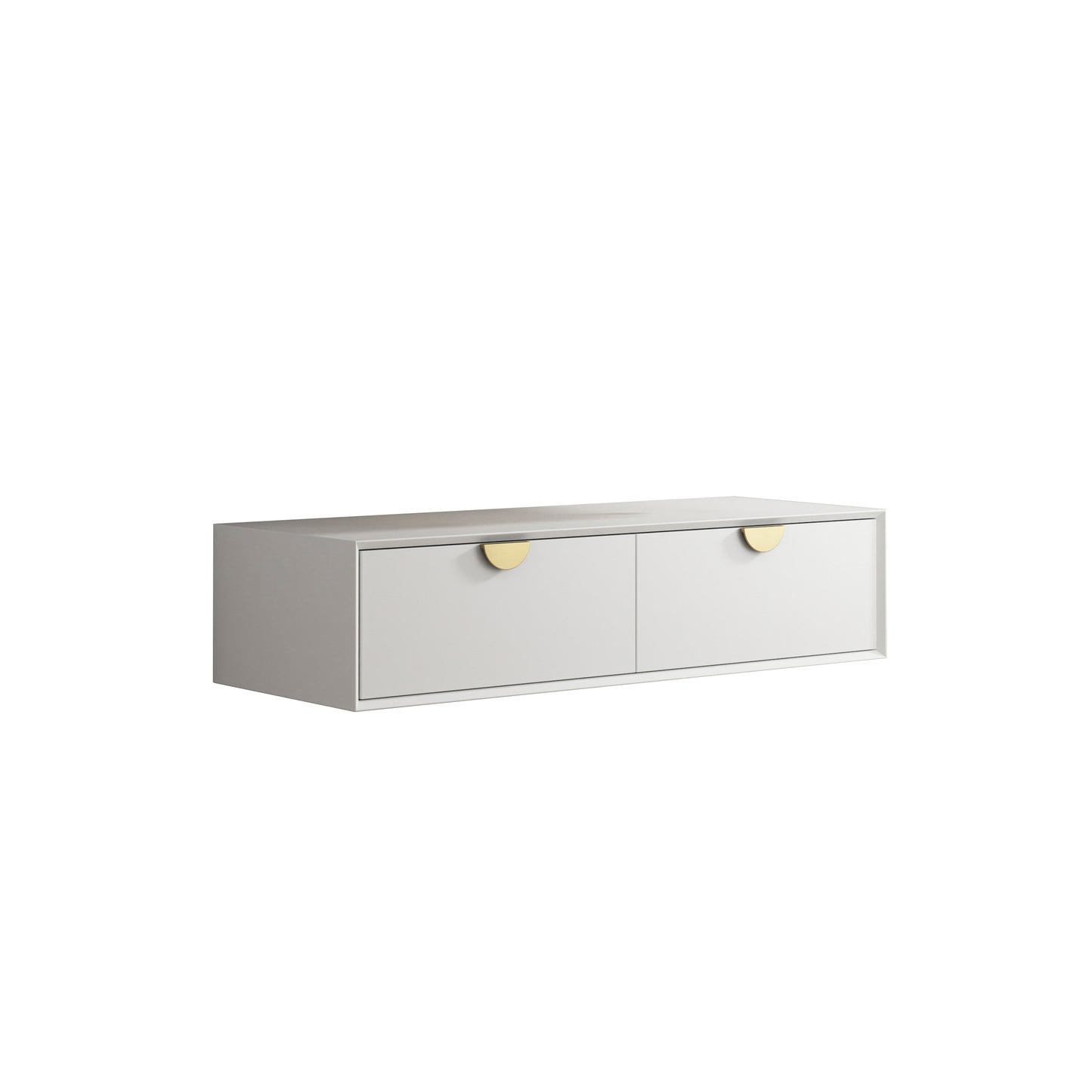 Moonlight 1200mm White Wall Hung Cabinet