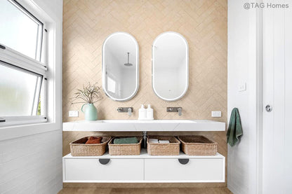 Moonlight 1200mm White Wall Hung Cabinet