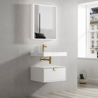 Horiz Liquid Soap Dispenser PC White