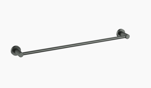 Linie Single Towel Rail 600 mm In Gun Metal