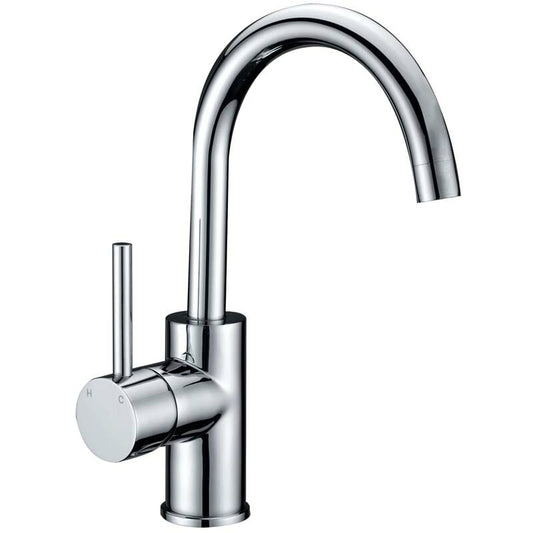 Otus Goose Neck Basin Mixer - Chrome