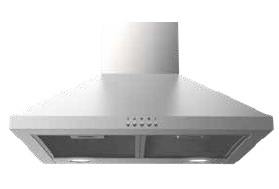 600mm SS Canopy Rangehood - 600m³/hr, LED lights