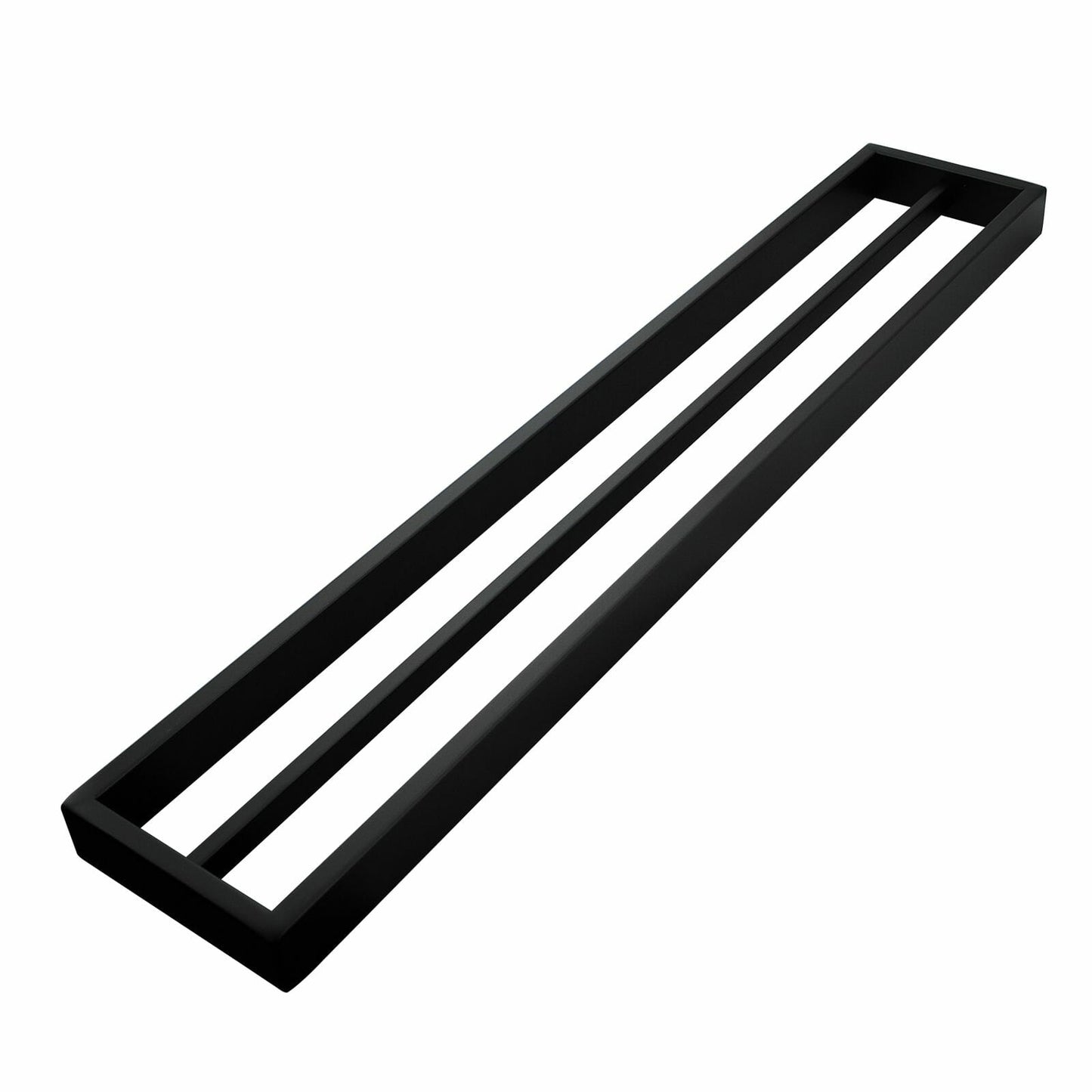 IVANO Series Black Double Towel Rail 600mm
