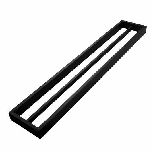 IVANO Series Black Double Towel Rail 600mm