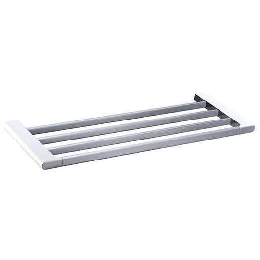 Cora Towel Shelf 600 mm - Chrome & White