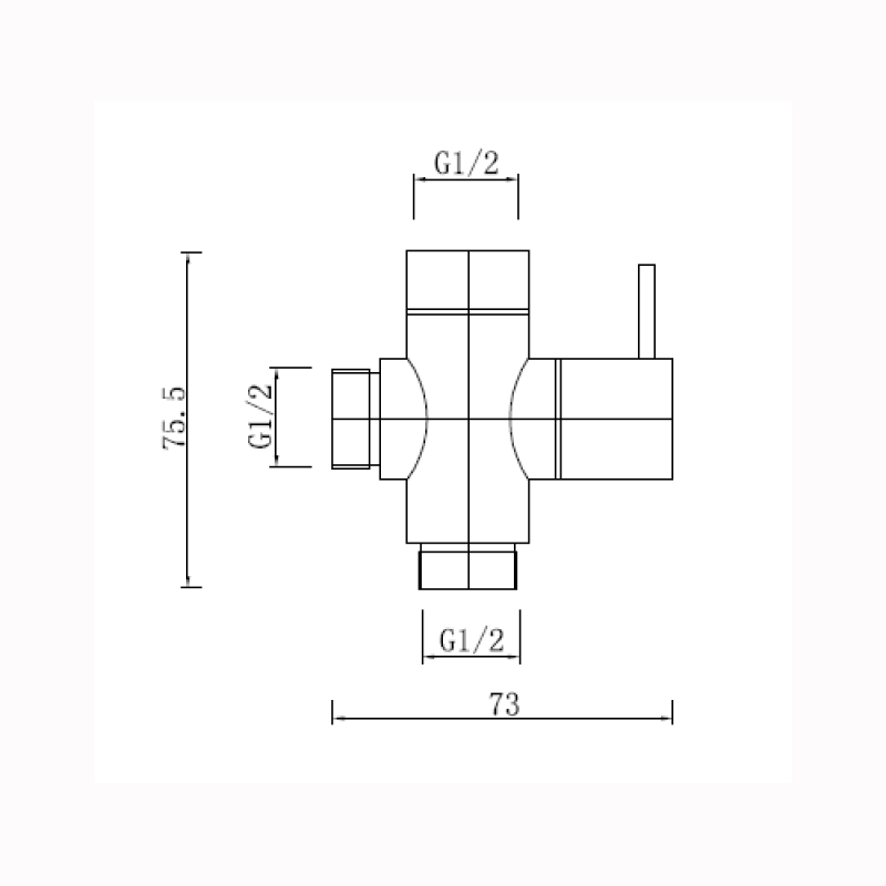 Brushed Nickel Brass Bidet Diverter