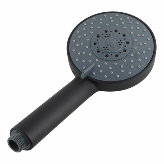 Black 5 Function Round Handheld Shower  Spray