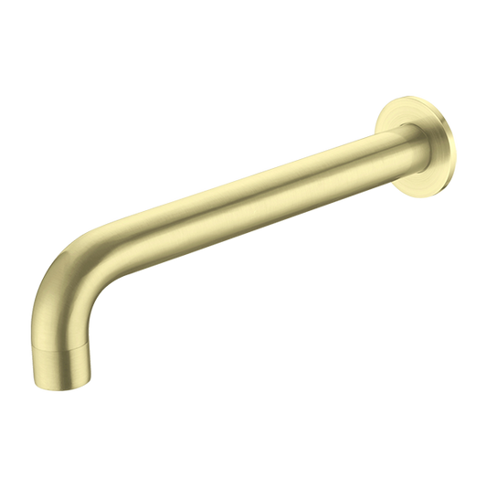 Kara Wall Basin Set Spout Only 180mm Brushed Gold
