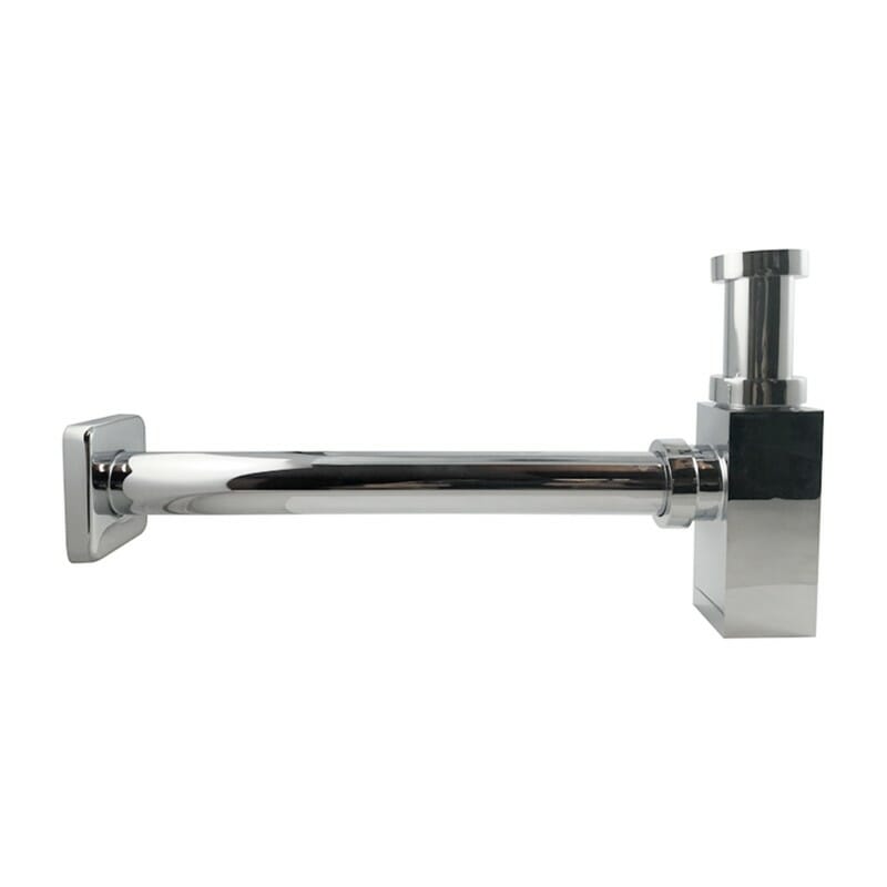 Chrome Bottle Trap Square