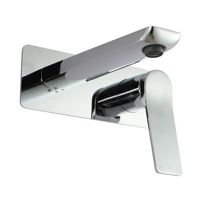 RUSHY Series Square Chrome Wall Mixer with Spout(color up)(extension part)
