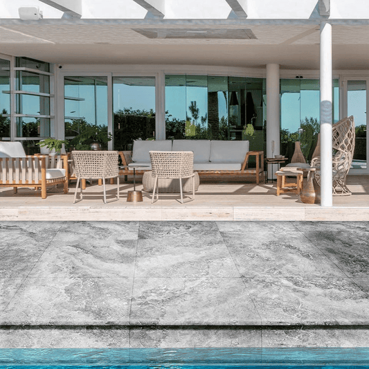 IMPERIAL STONE DROP EDGE - LIGHT GREY DROP EDGE Finish - 600X400X50 | SOLD PER PC - 1 PC = .24 SQM / 2 PCS PER BOX