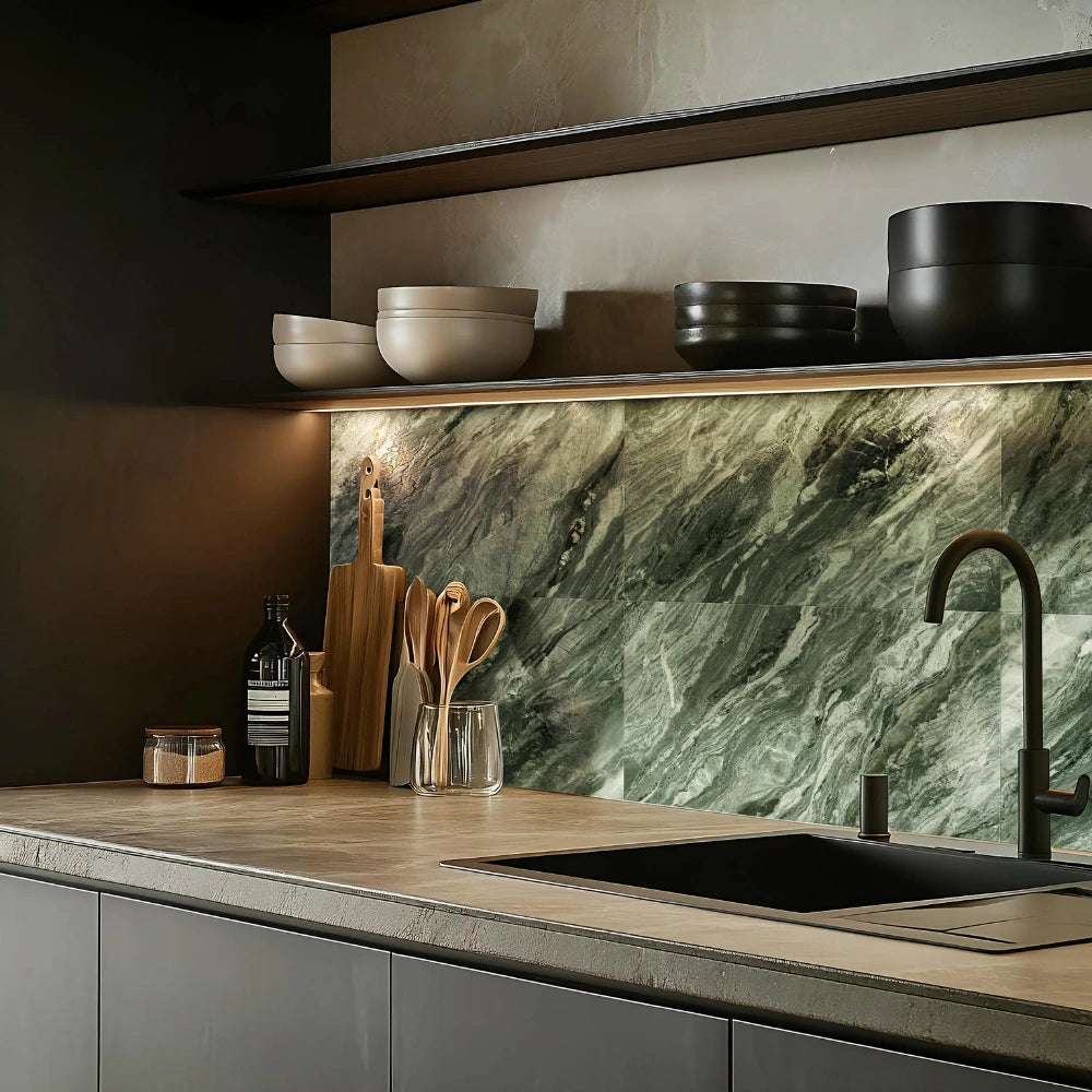 KARZAI GREEN - 4D DEEP INK Finish - 600X1200 | 1.44 SQM / 4 PCS PER BOX