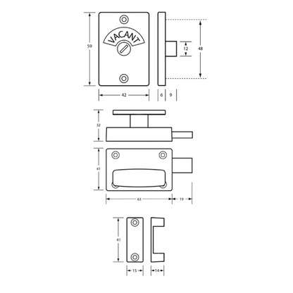 200 Series Lock and Indicator Set – With Screw Fixings