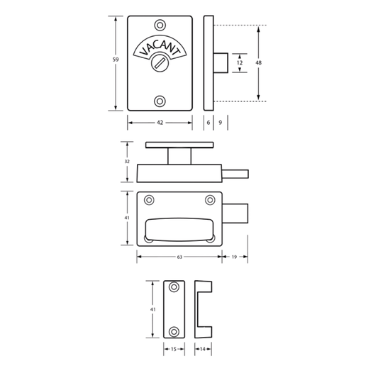 200 Series Lock and Indicator Set – With Screw Fixings