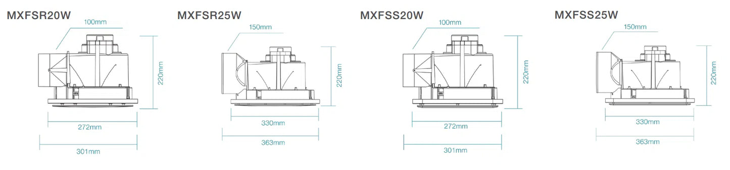 Saturn 295 Exhaust Fan Round